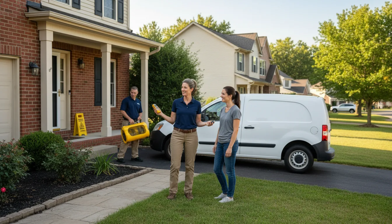 Water restoration image for Dehumidification And Cleanup Services in Sidney, OH